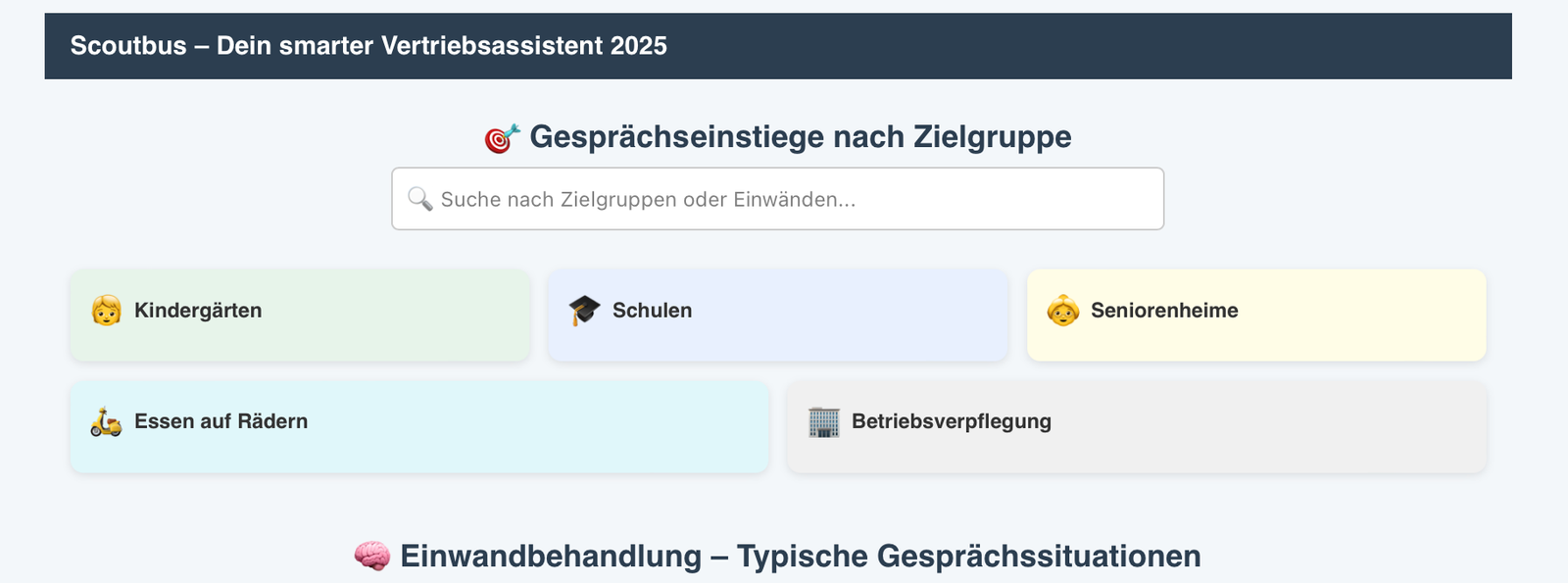 Scoutbus Vertriebsassistent